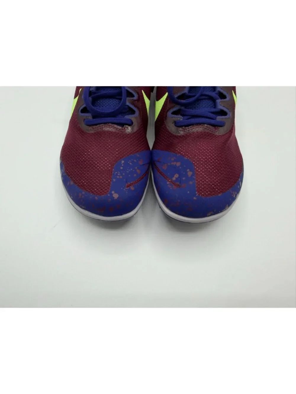 Nike Zoom Rival D10 Bordeaux Lime Blast Unisex Track Shoes Men's 10.5/Women 9